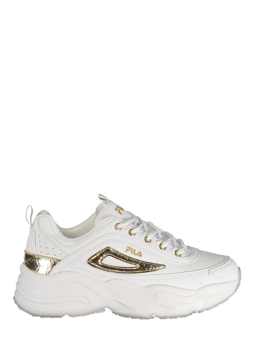 White Polyester Women Sneaker