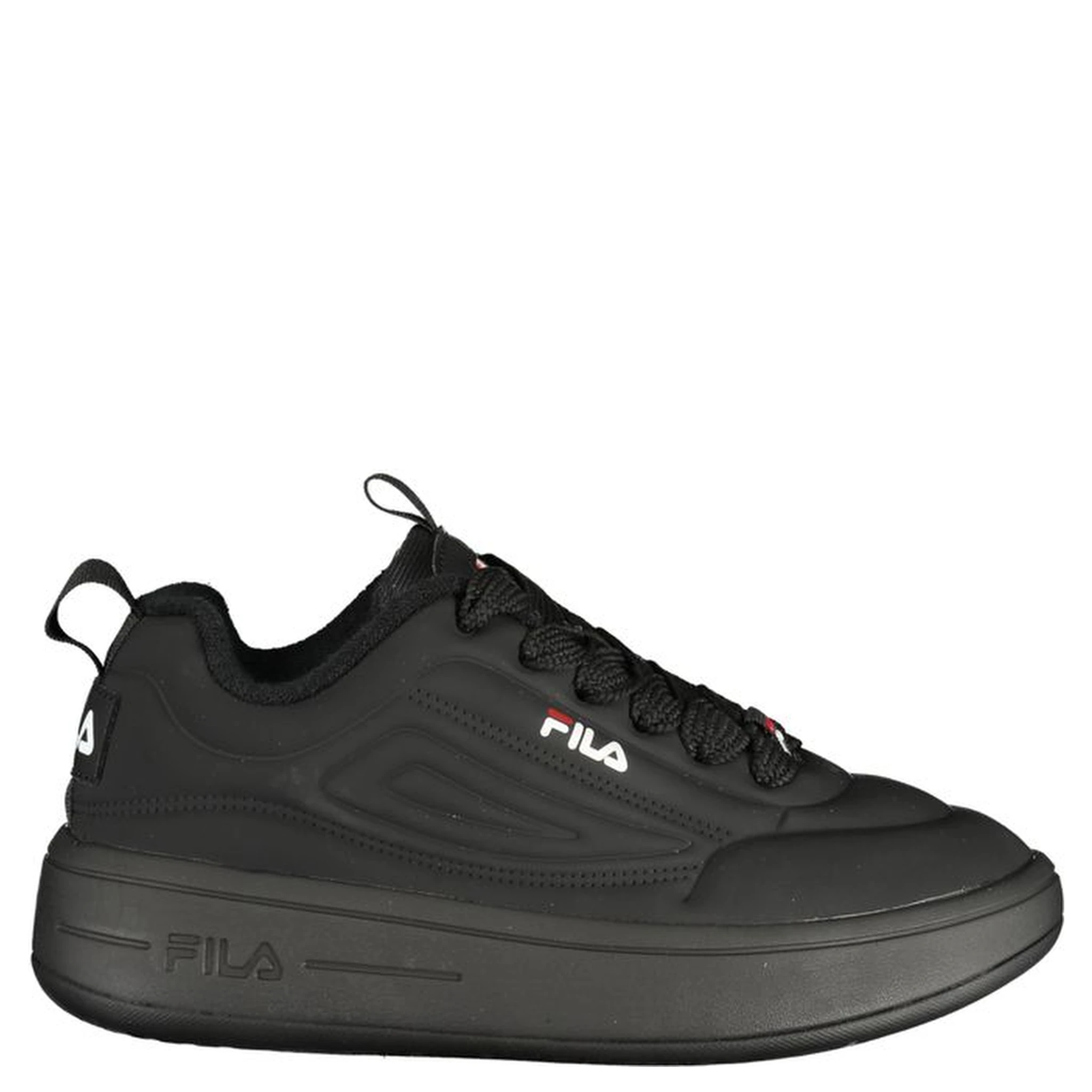 Black Polyester Women Sneaker