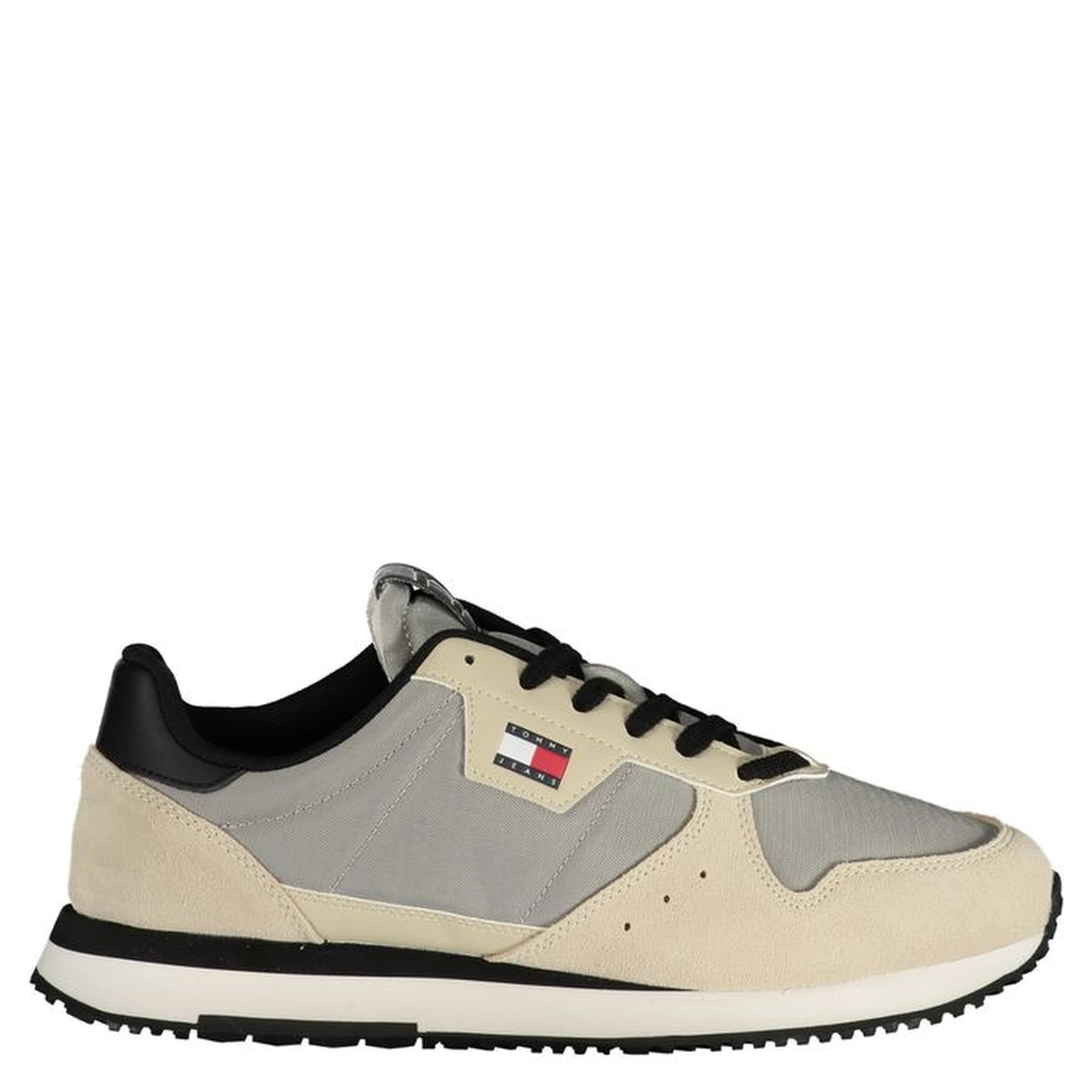 Gray Leather Men Sneaker