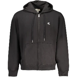 Black Cotton Men Sweater