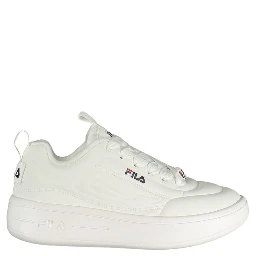 White Polyester Women Sneaker