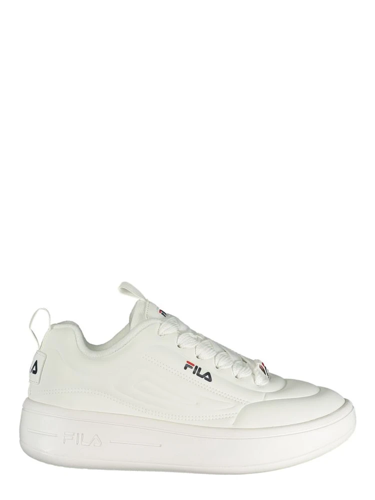 White Polyester Women Sneaker