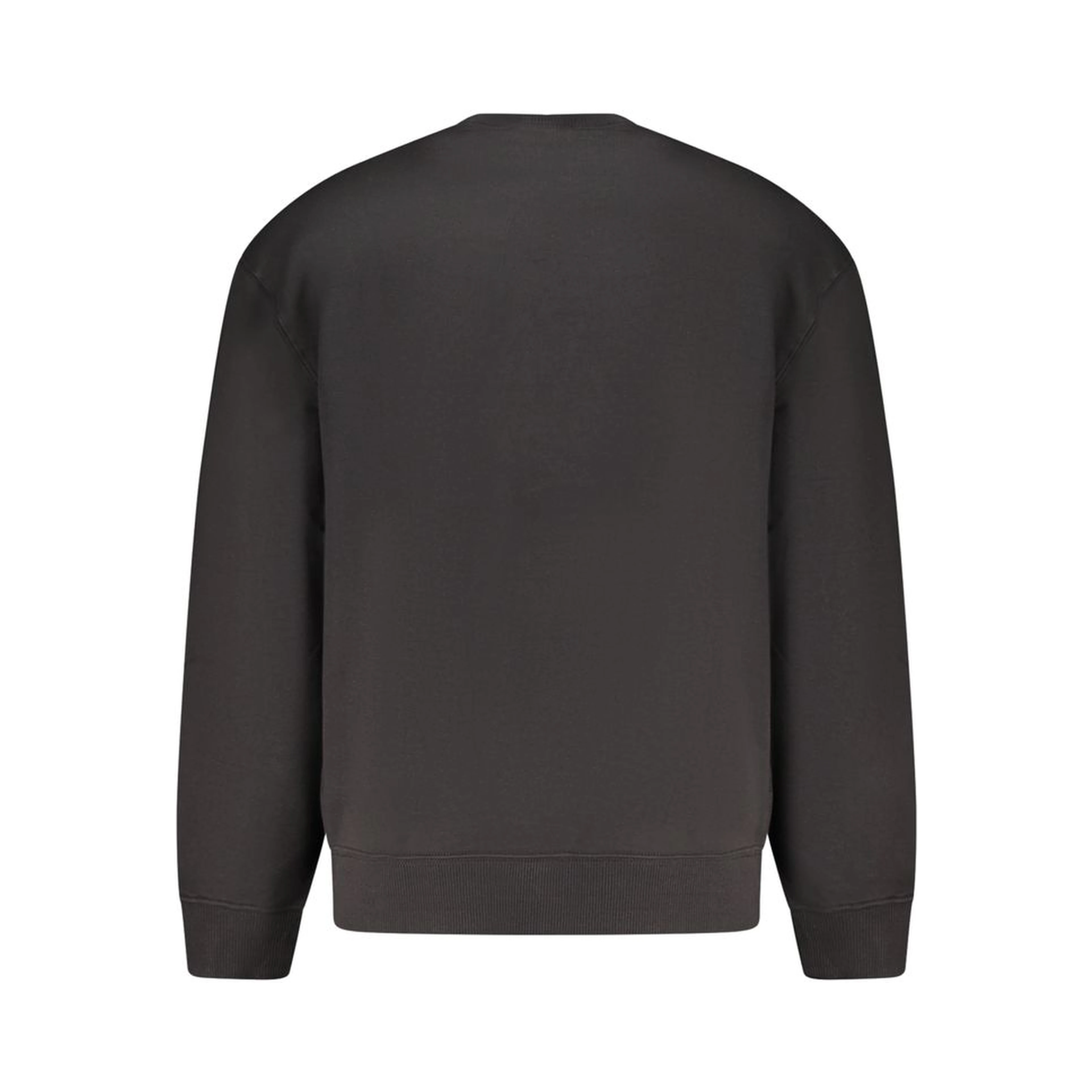 Black Cotton Men Sweater