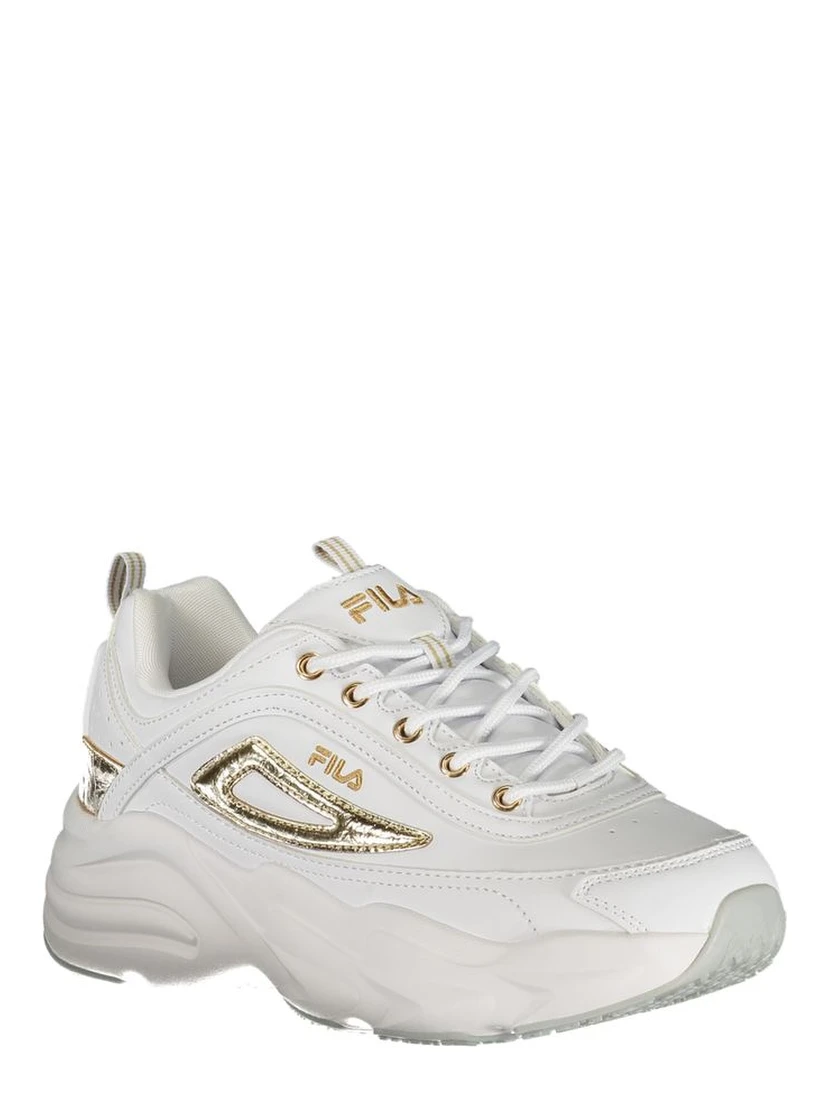 White Polyester Women Sneaker