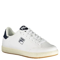 White Polyester Men Sneaker