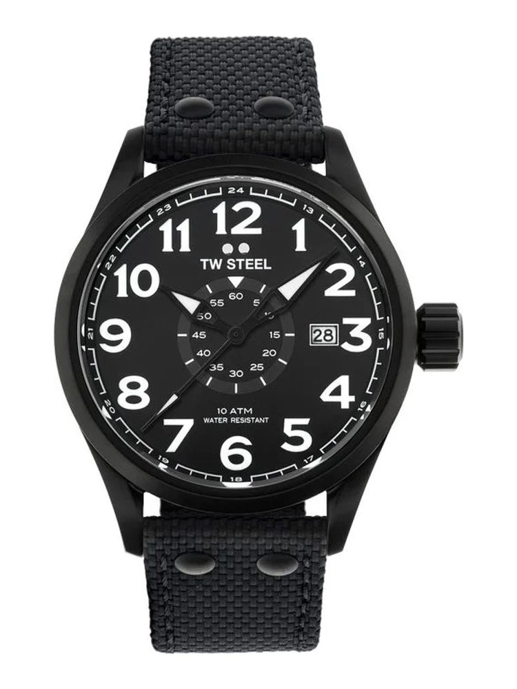Black Fabric Sport Watch