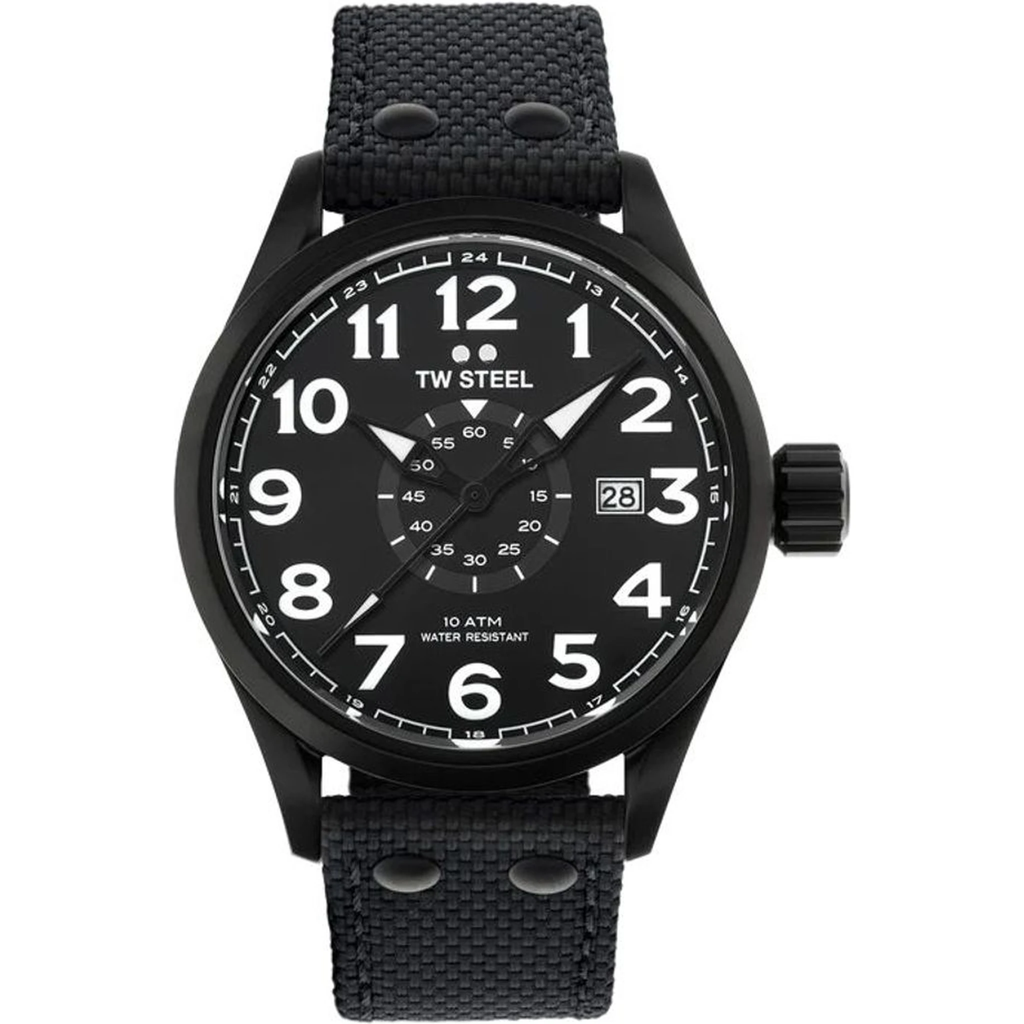Black Fabric Sport Watch