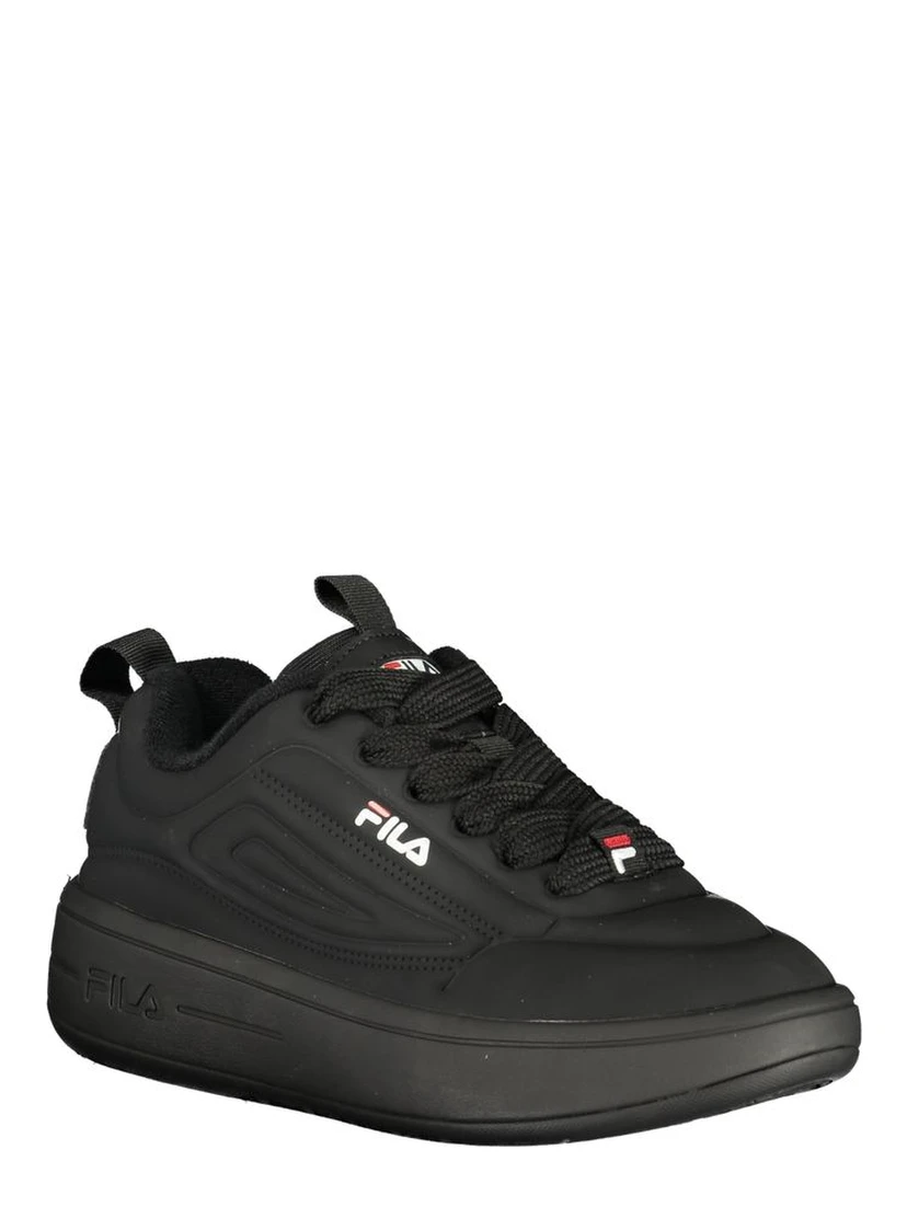 Black Polyester Women Sneaker