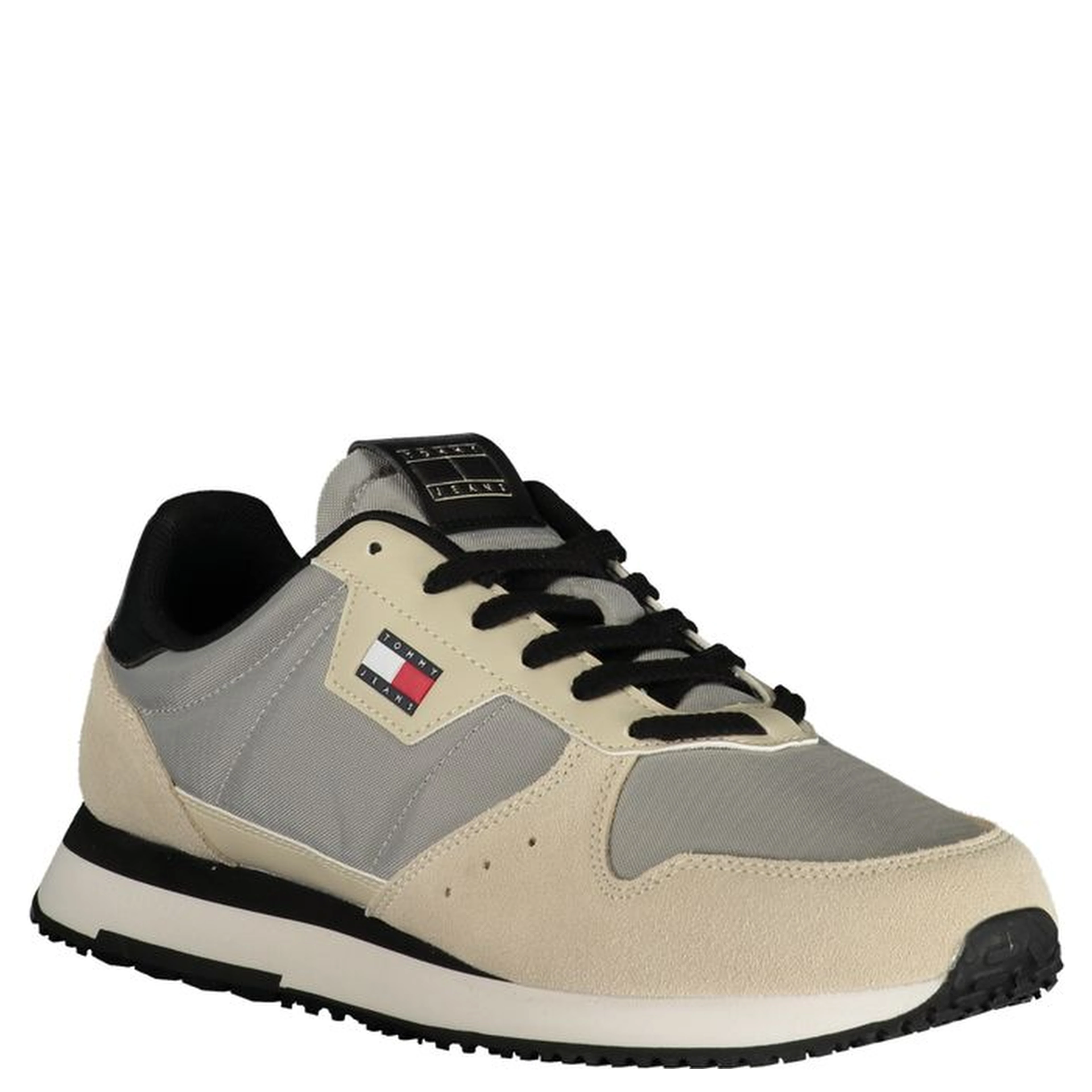 Gray Leather Men Sneaker