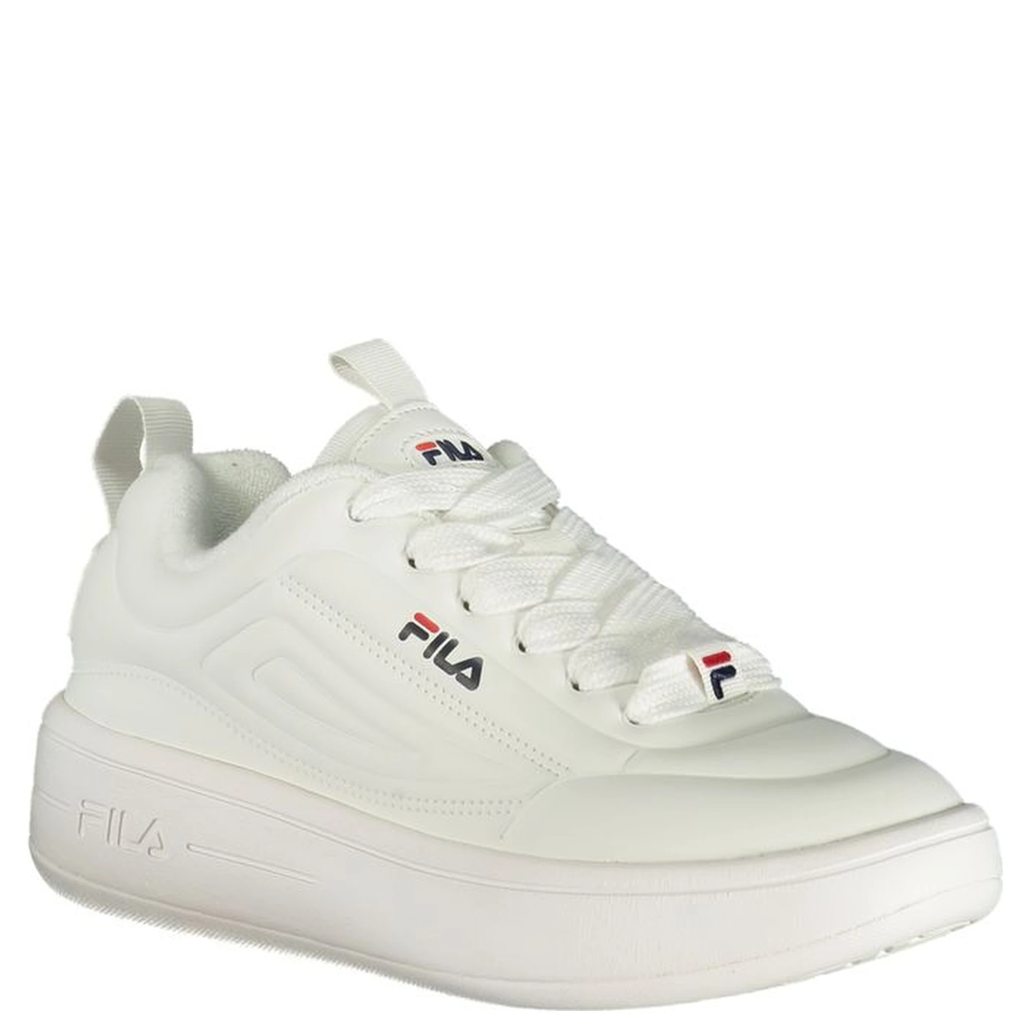 White Polyester Women Sneaker