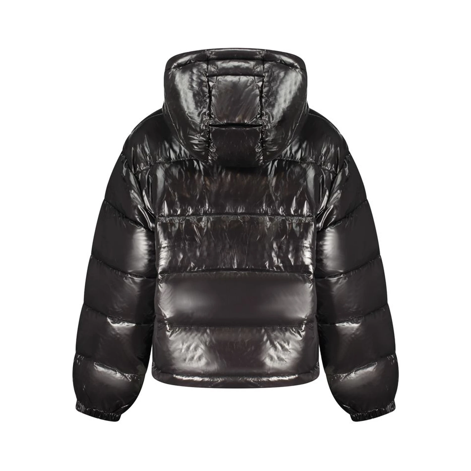 Black Polyester Women Jacket