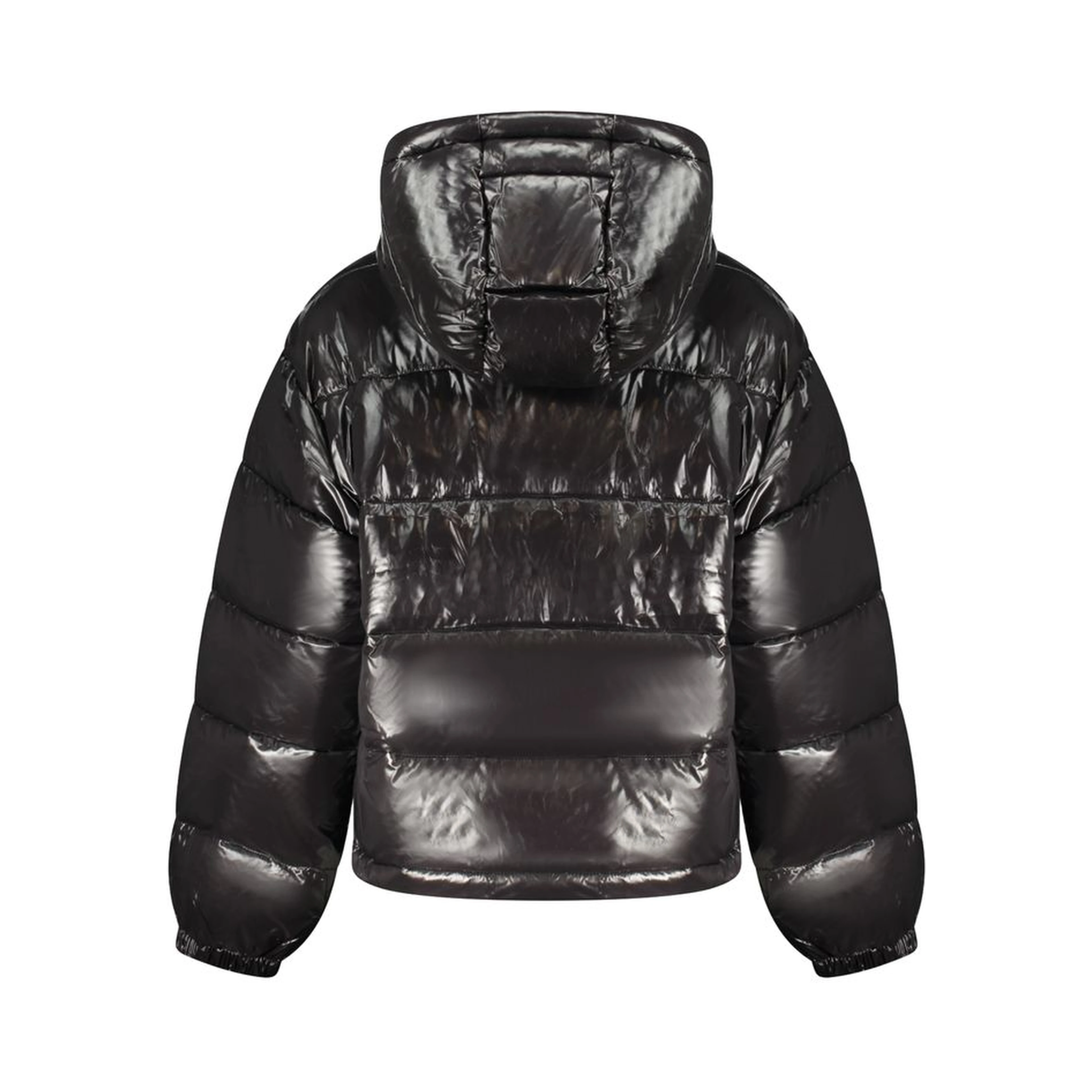 Black Polyester Women Jacket