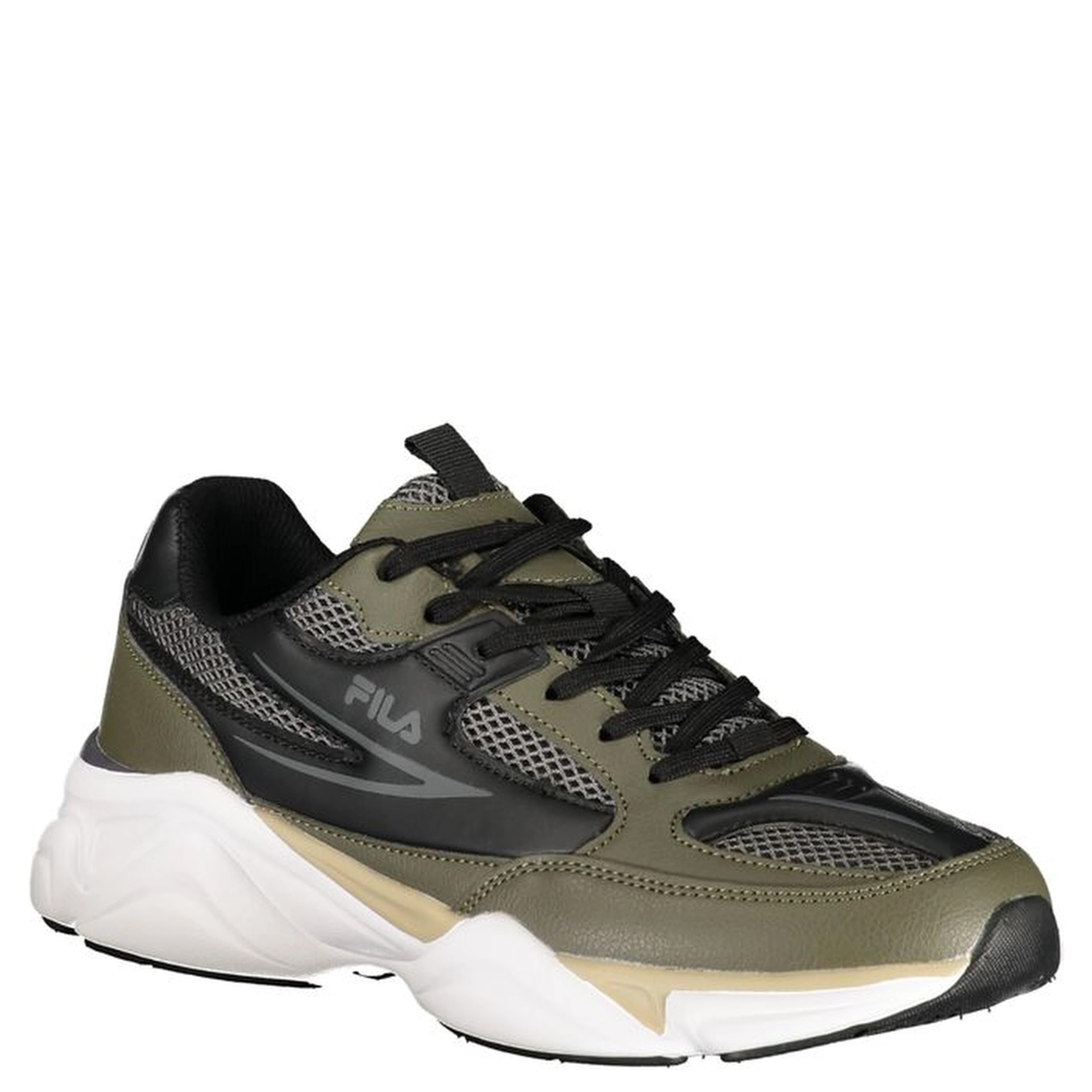Green Polyester Men Sneaker