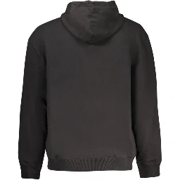 Black Cotton Men Sweater