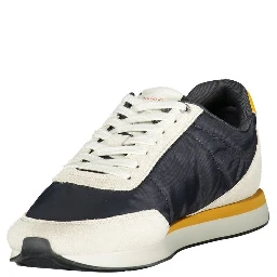 Blue Polyester Men Sneaker