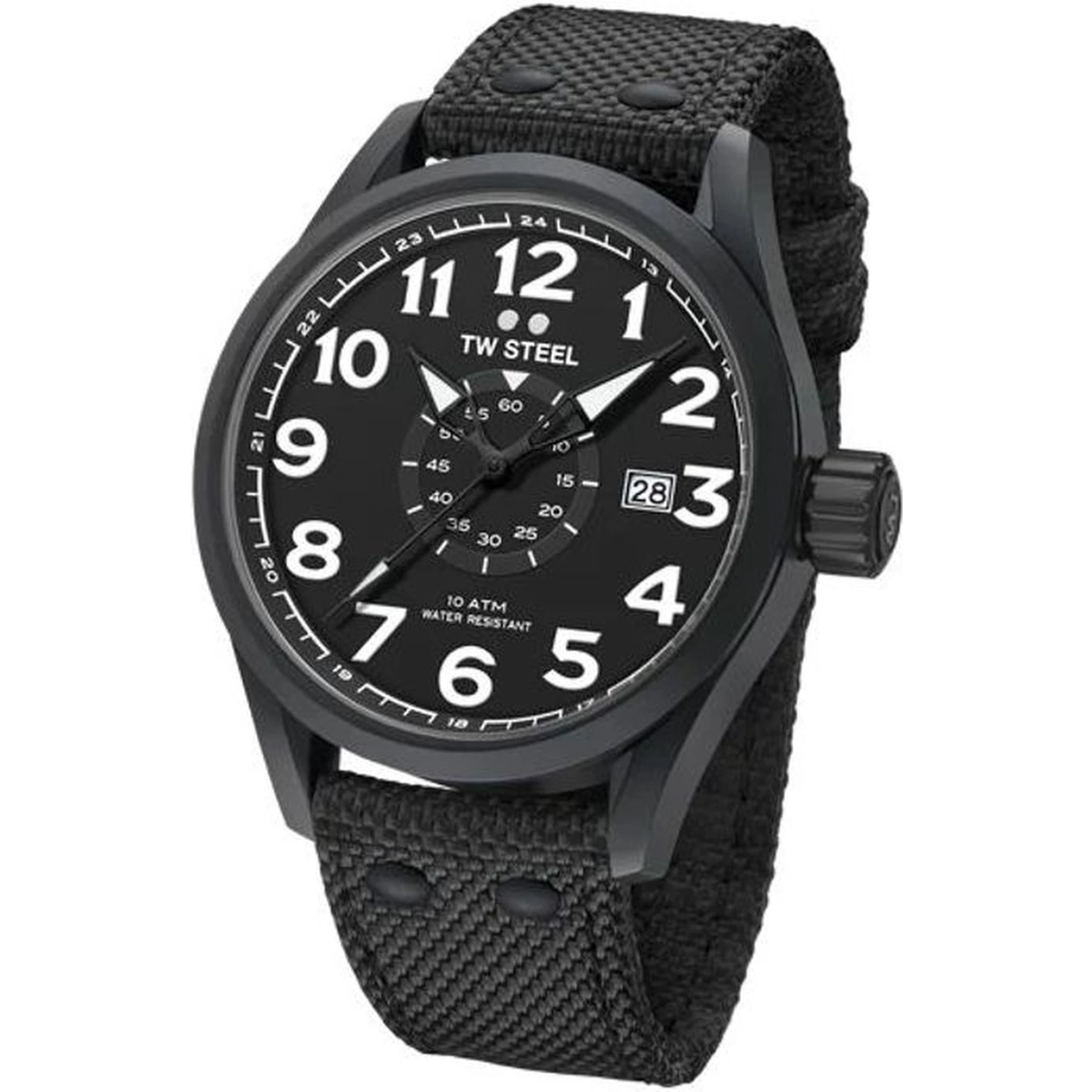 Black Fabric Sport Watch