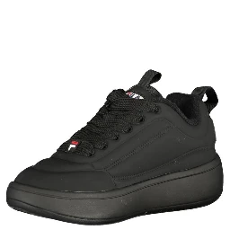 Black Polyester Women Sneaker