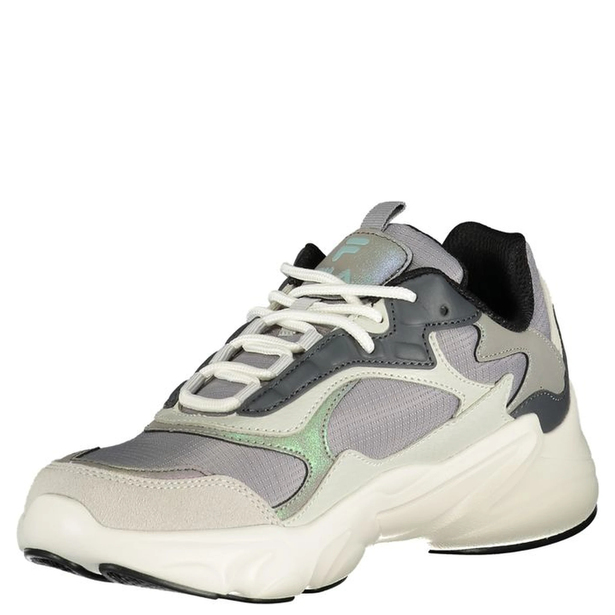 Gray Polyester Women Sneaker