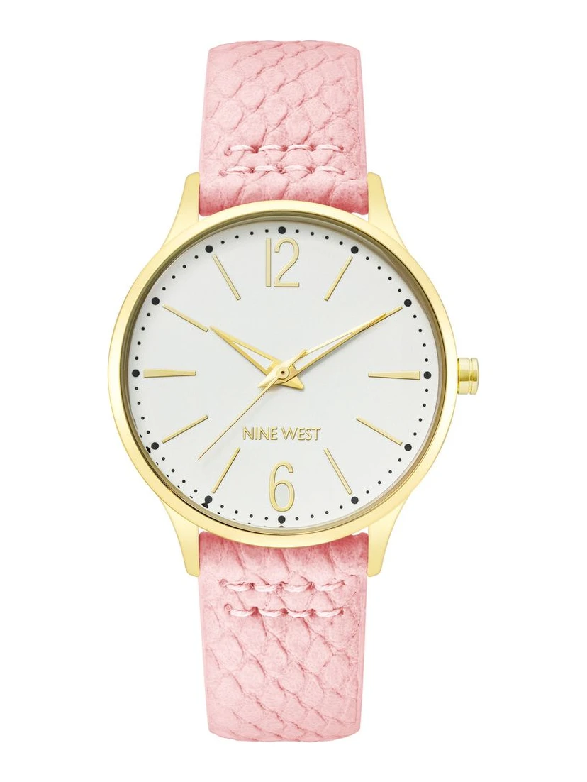 Multicolor Leather Dress Watch