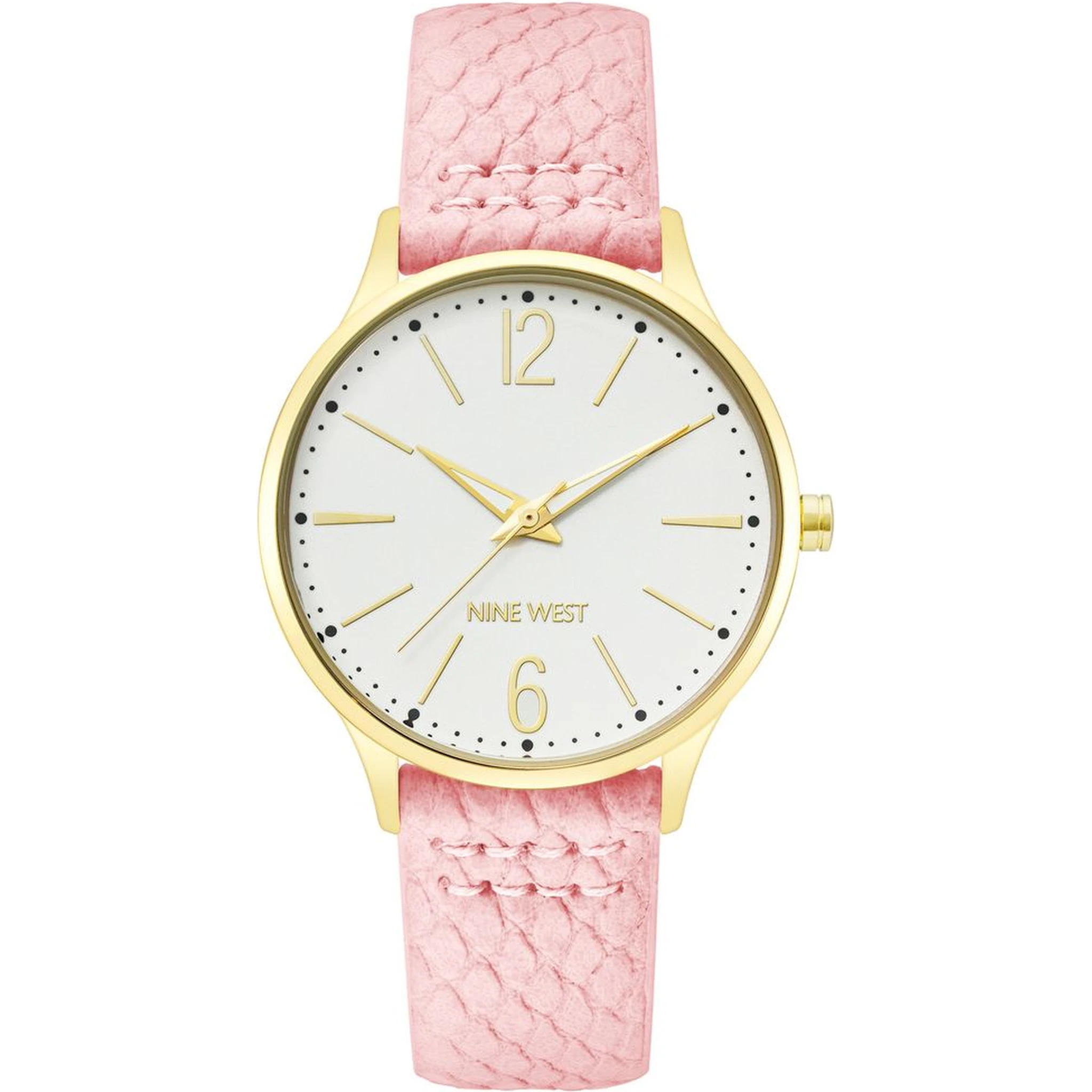 Multicolor Leather Dress Watch