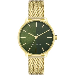 ساعة يد رسمية من الفولاذ المقاوم للصدأ الذهبي