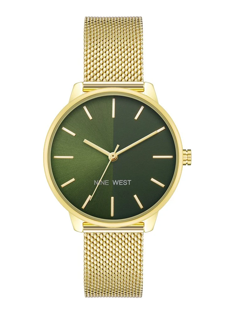 Gold Stainless Steel Dress Watch