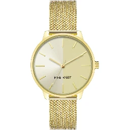 Gold Stainless Steel Bracelet Watch