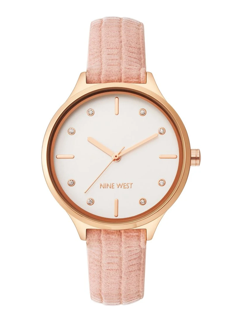 Multicolor Leather Dress Watch