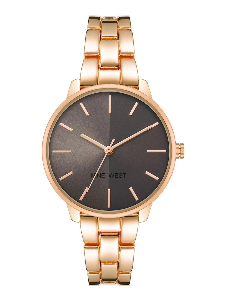 Multicolor Metal Dress Watch