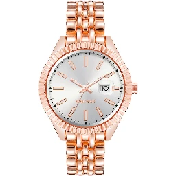 Multicolor Metal Dress Watch