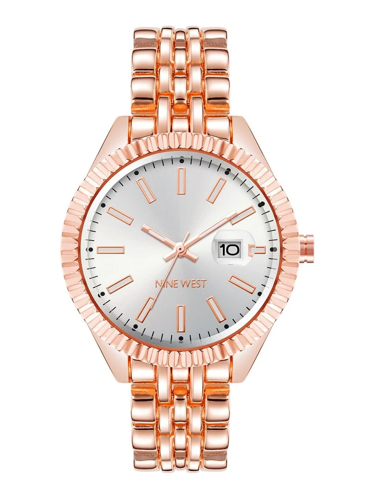 Multicolor Metal Dress Watch