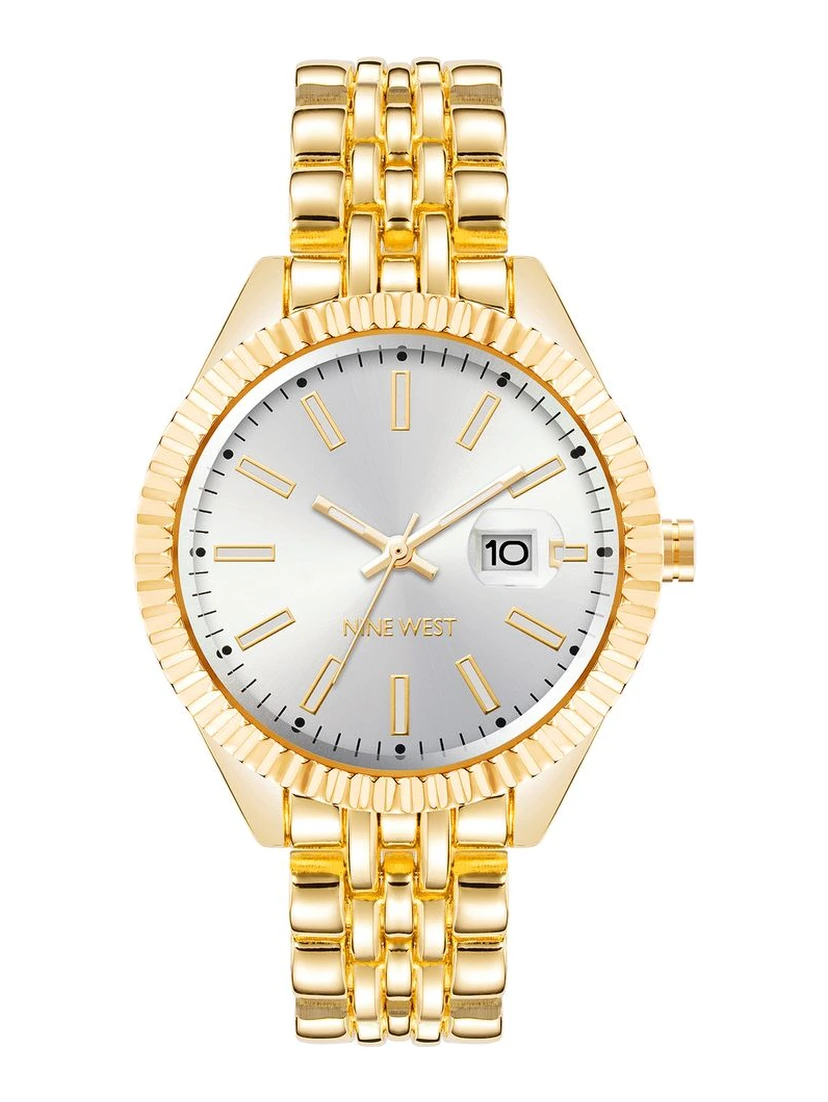 Gold Metal Dress Watch
