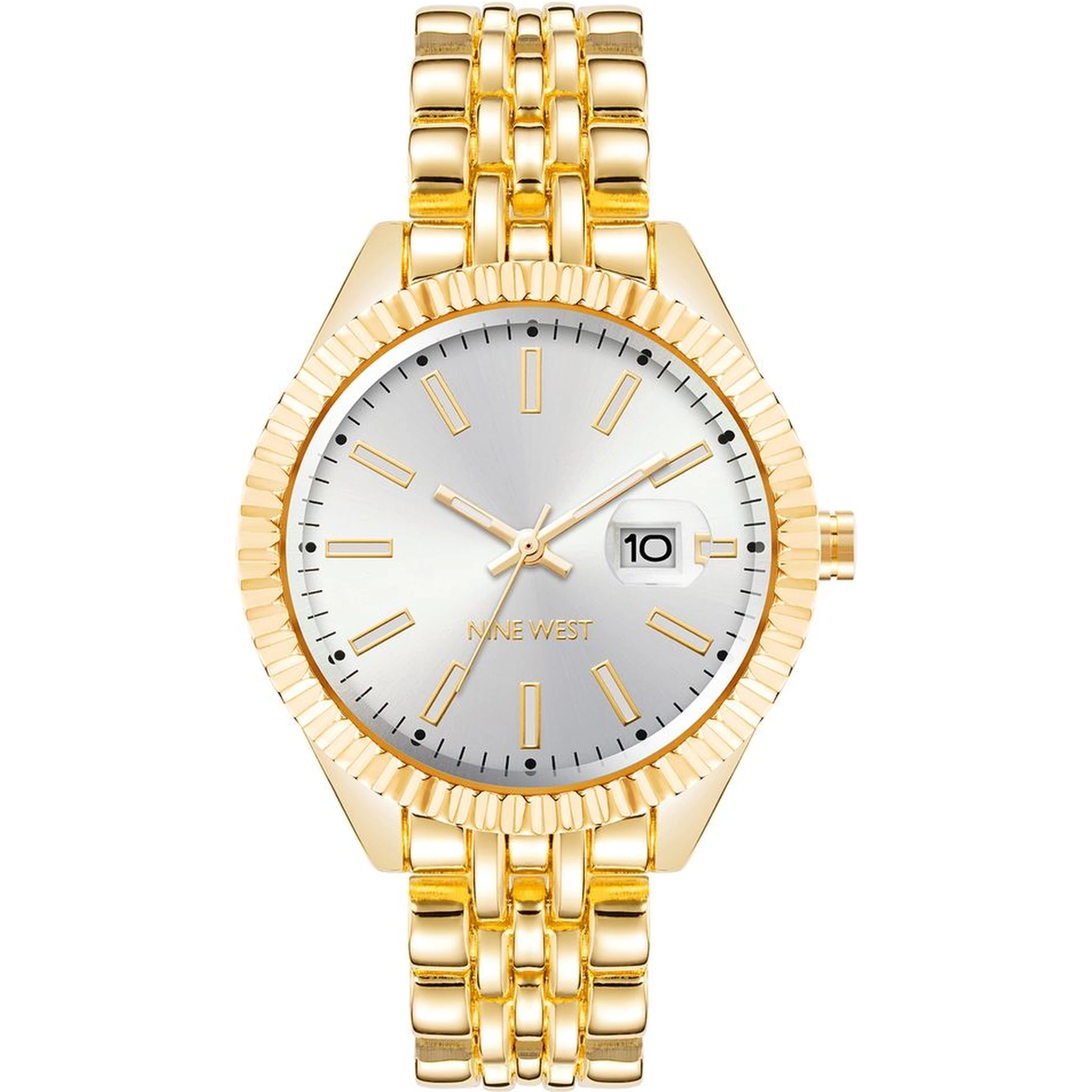 Gold Metal Dress Watch