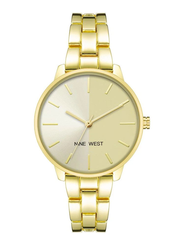 Gold Metal Dress Watch