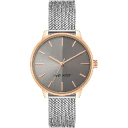 Gray Stainless Steel Bracelet Watch