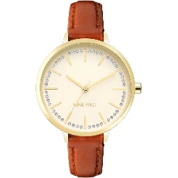 Brown Leather Dress Watch