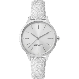 ساعة يد رسمية من الجلد الرمادي