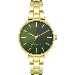 Gold Metal Dress Watch