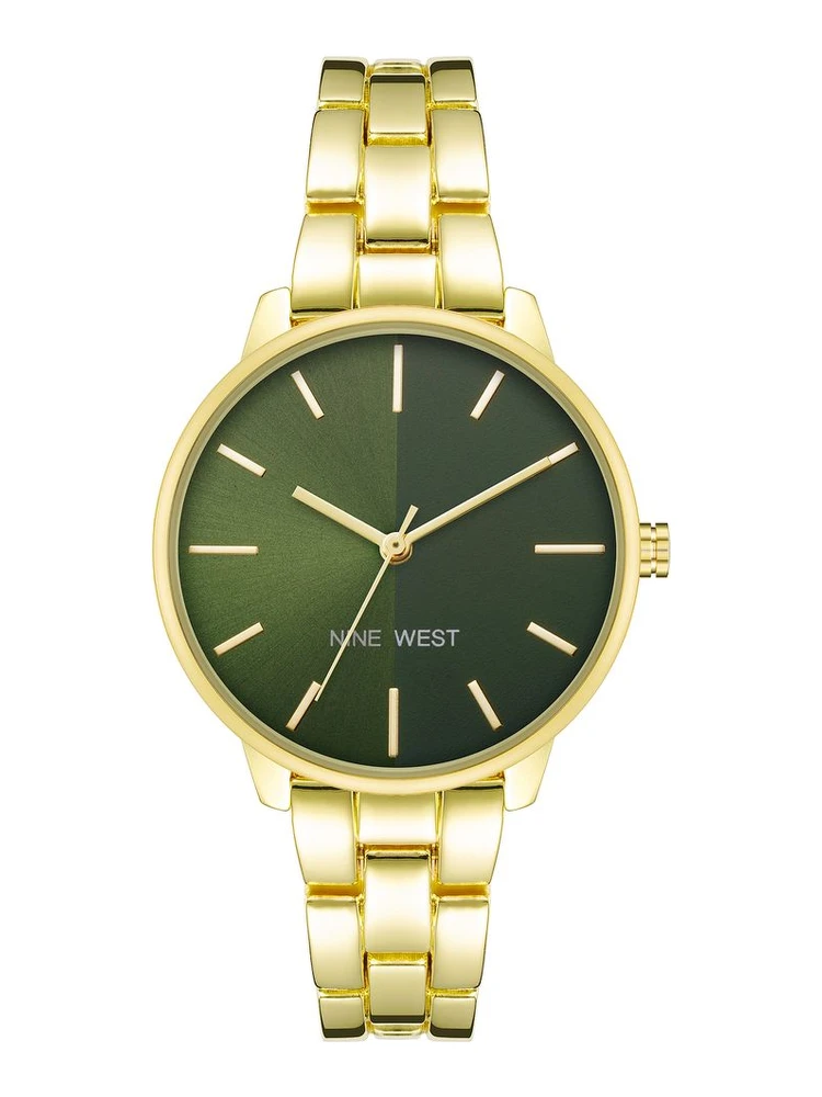 Gold Metal Dress Watch