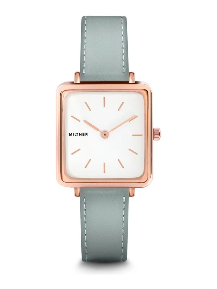 Blue Leather Dress Watch