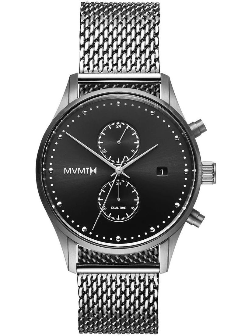 Gray Stainless Steel Dress Watch