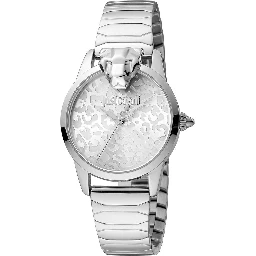Gray Stainless Steel Dress Watch