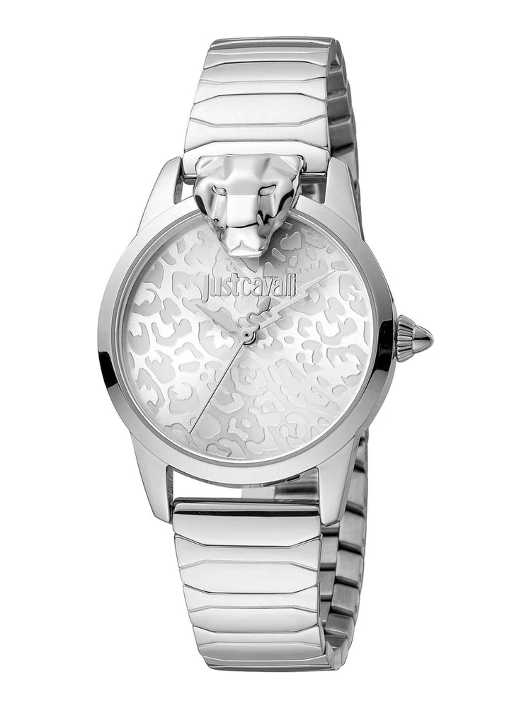 Gray Stainless Steel Dress Watch