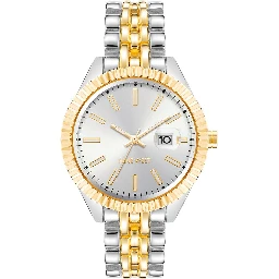 Multicolor Metal Dress Watch