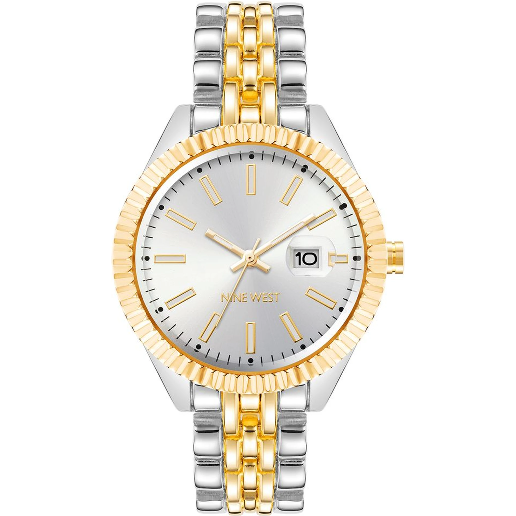 Multicolor Metal Dress Watch