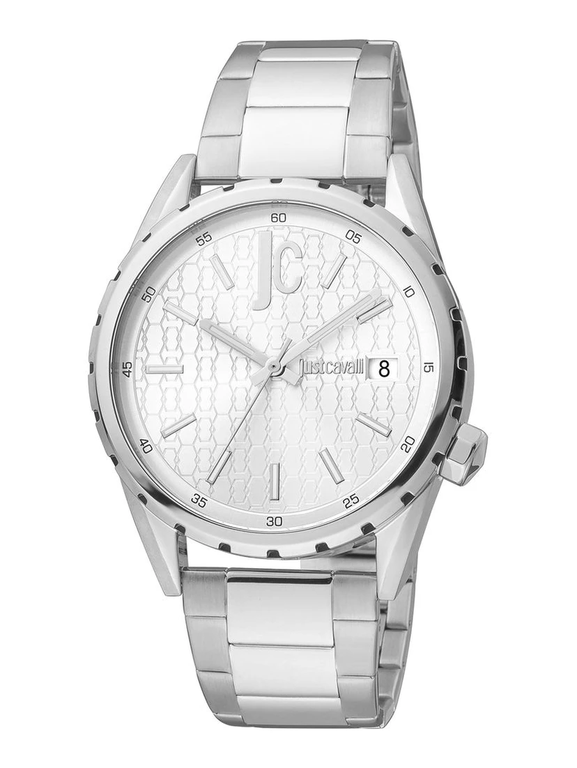 Gray Stainless Steel Dress Watch