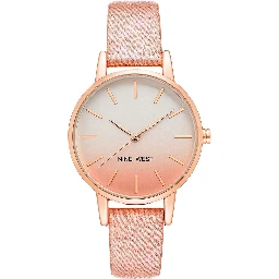 Multicolor Leather Dress Watch