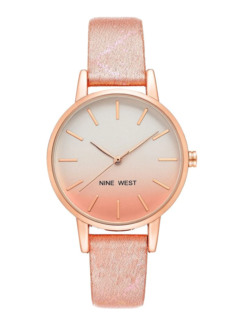Multicolor Leather Dress Watch