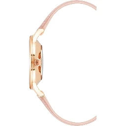 Multicolor Leather Dress Watch