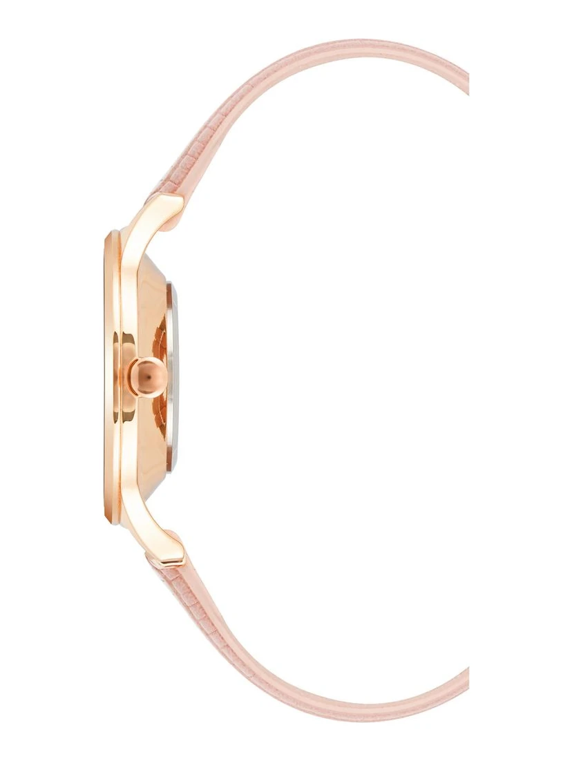 Multicolor Leather Dress Watch